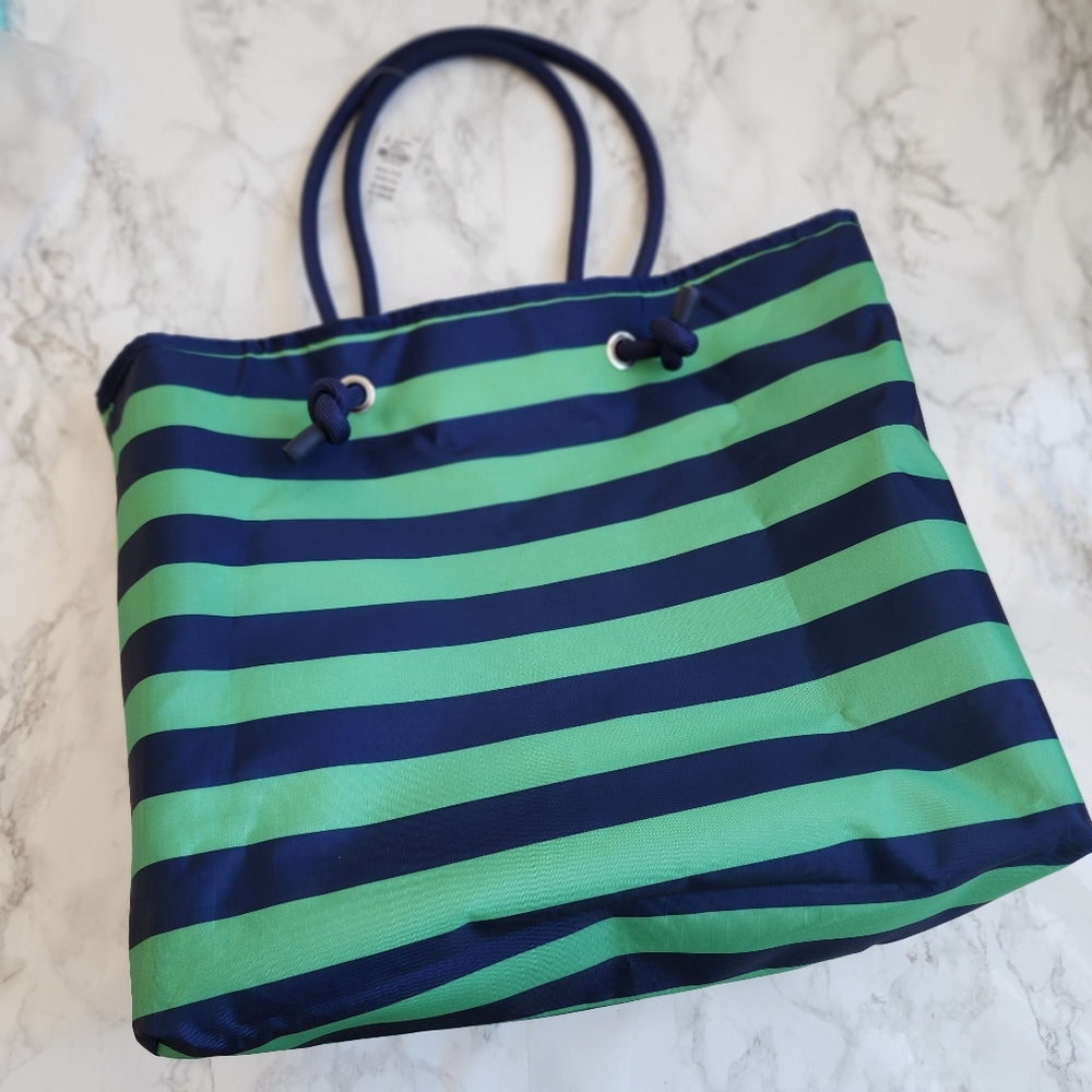 NWT Victoria's Secret Reversible Canvas Tote Bag